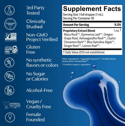 Novula Blue Burn Herbal Supplement Liquid Drops